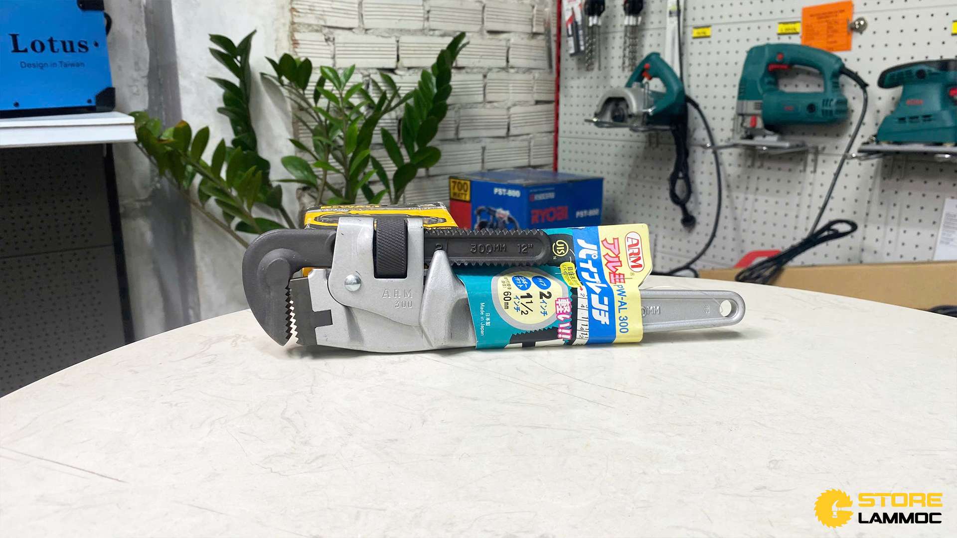 Mỏ lết răng thân nhôm 12inch 295mm Arm PW-AL300