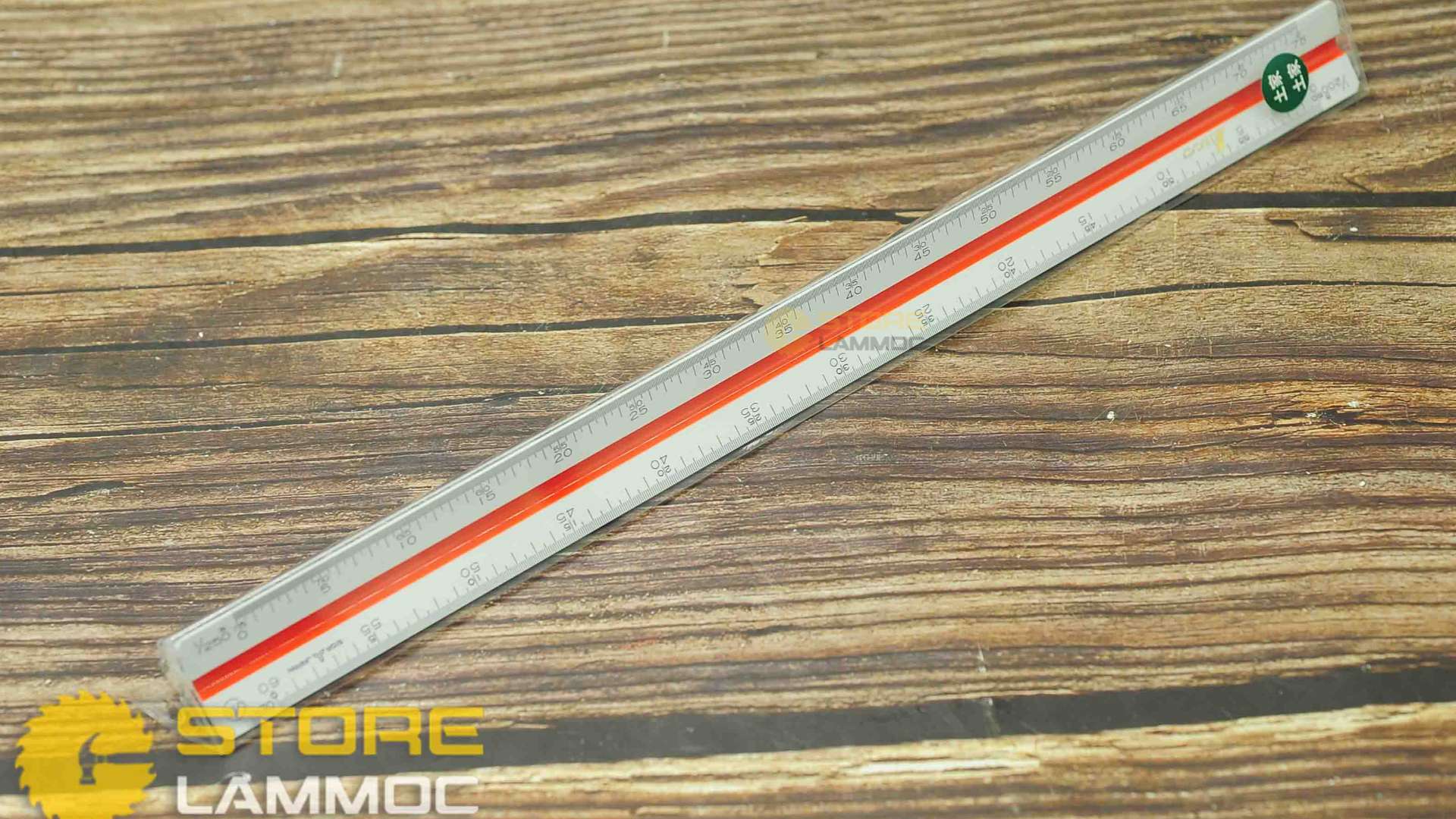 Thước thẳng 3 mặt 30cm SHINWA 74950