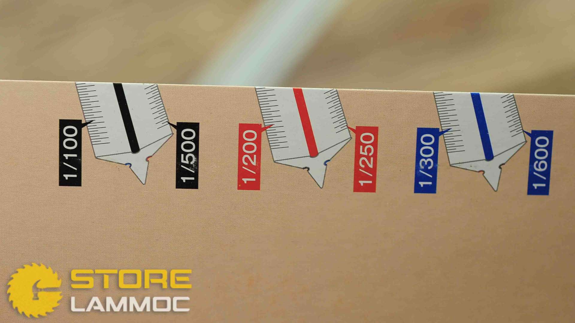 Thước thẳng 3 mặt 30cm SHINWA 74950