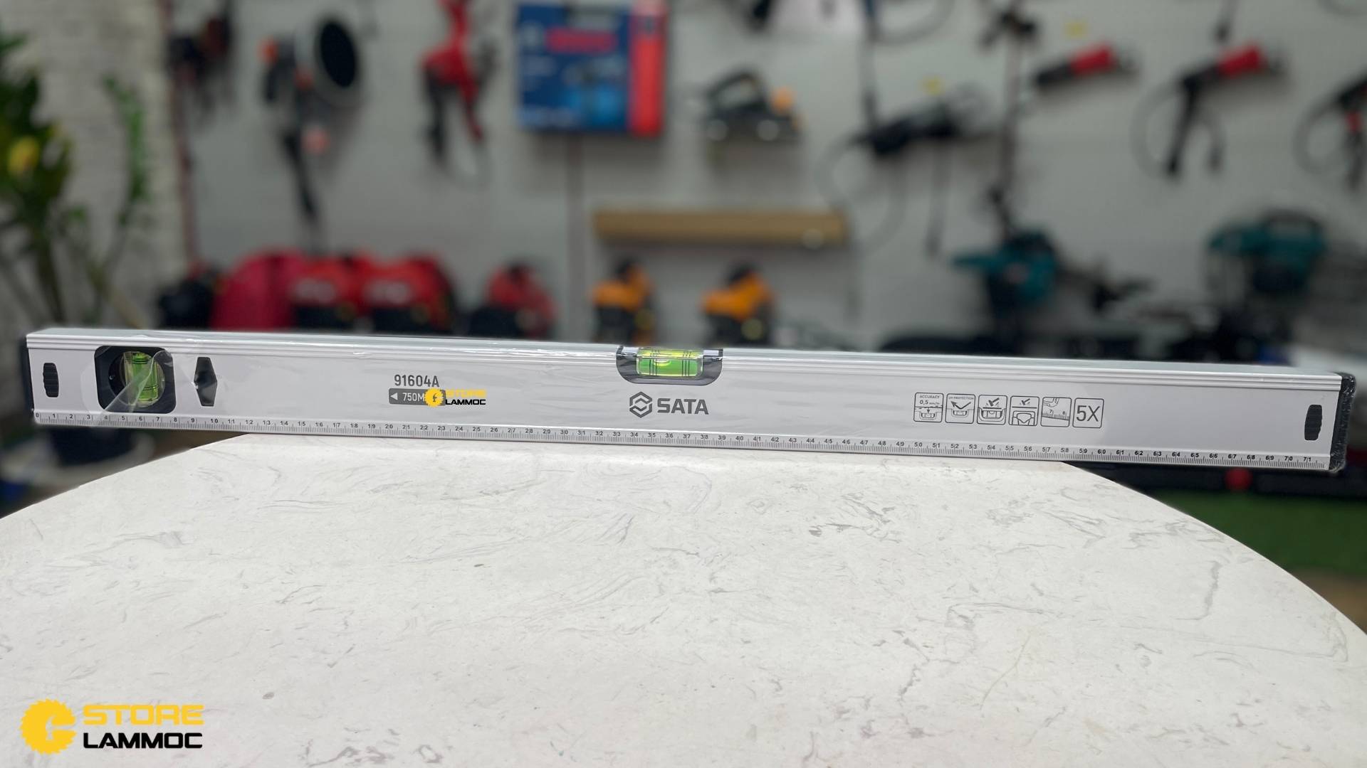 Thước thủy 30inch 24x53x750mm Sata 91604A