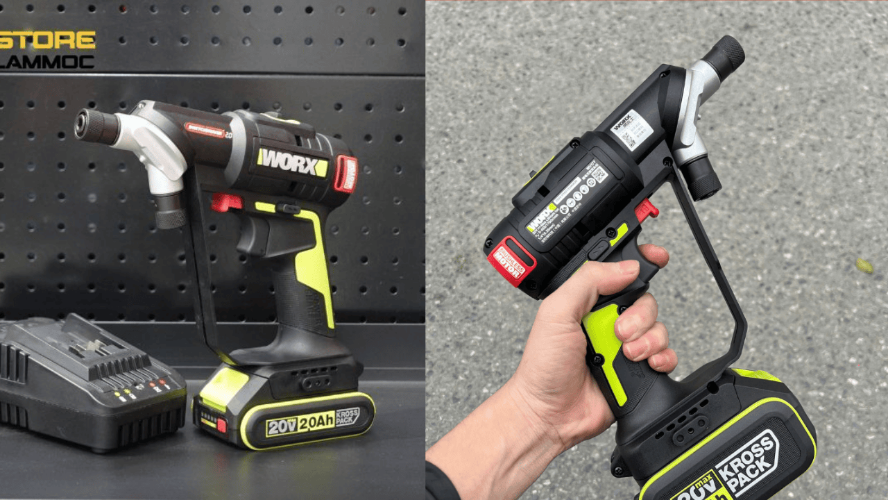 WORX WU177 Switch Driver 2.0 - Mở hộp & đánh giá: hai đầu, brushless, mô-men điện tử